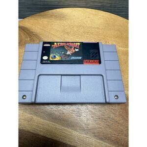 Vtg 1993 Aero The Aero-Bat Super Nintendo SNES Authentic Original Game Sunsoft